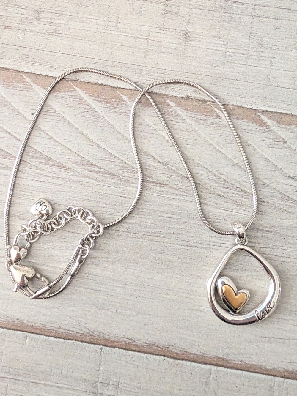 Brighton Artiste Reversible Love Heart Necklace